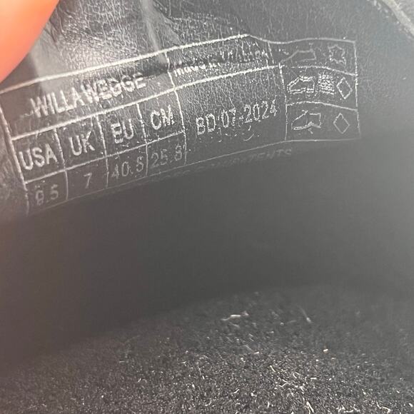 Vionic Willa Wedge Loafers Leather Slip On Shoes Black Women's US 9.5 NWOB - Picture 10 of 11